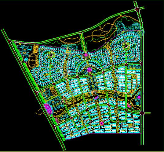 花园小区规划及景观绿化cad设计施工方案图
